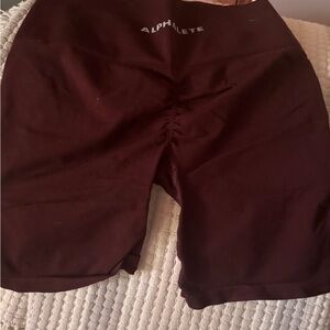 Alphalete Deep Red Active Shorts